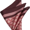 Joseph Abboud Pocket Square, Burgundy Medallion