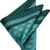 Joseph Abboud Pocket Square, Green Medallion