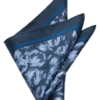 Joseph Abboud Pocket Square, Navy Abstract Swirls