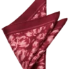 Joseph Abboud Pocket Square, Burgundy Abstract Swirls